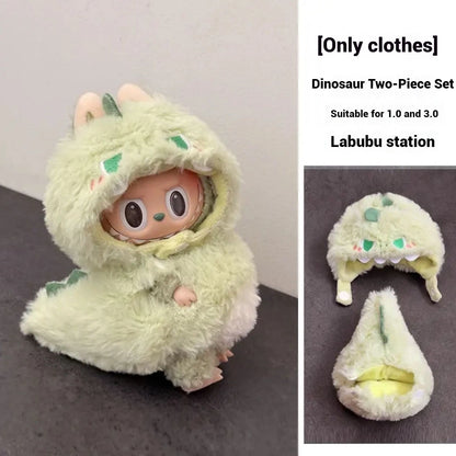 Cartoon Cute Doll Clothing For Labubu Wacky Mart Fried Shrimp Diy Doll Clothing Personalized Dressing Suitable For Labubu V1 V3