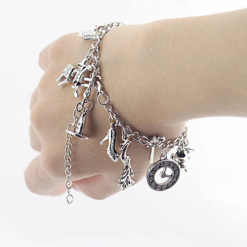 Fashion Wicked Charm Bracelet Wicked the Musical Bangle Jewelry Defy Gravity Elphaba Glinda Crystal Beads Bracelets ﻿