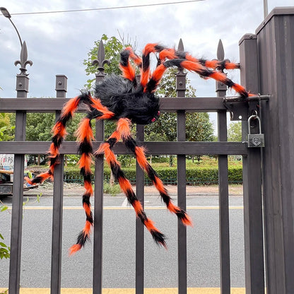 Halloween Horror Fake Spider Festival Party Outdoor Giant Plush Spider Haunted House Bar Halloween Home Decoration
