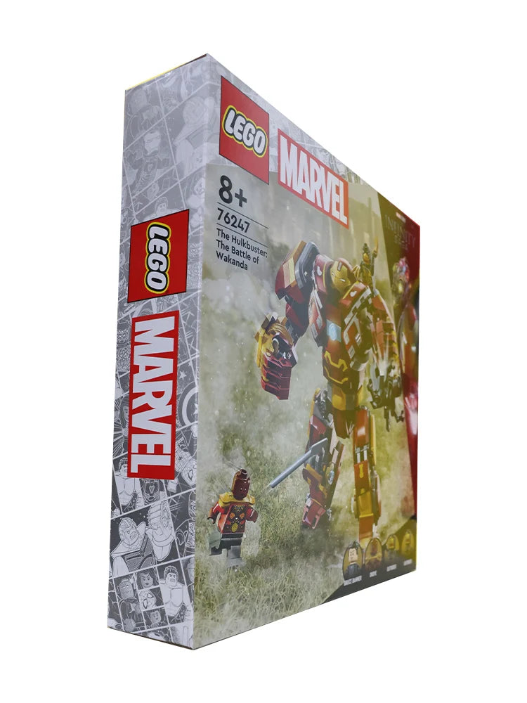 LEGO76247 Marvel The Hulkbuster: The Battle of Wakanda, Action Figure, Buildable Toy with Hulk Bruce Banner Minifigure, Avengers