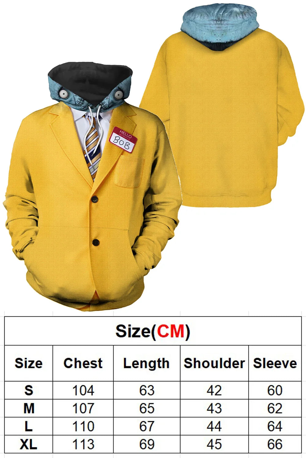Movie Juices Costume Disguise BOB Cosplay Fantasy Mask Clothing Hoodie Adult Men Roleplay Fantasia Outfits Male Halloween