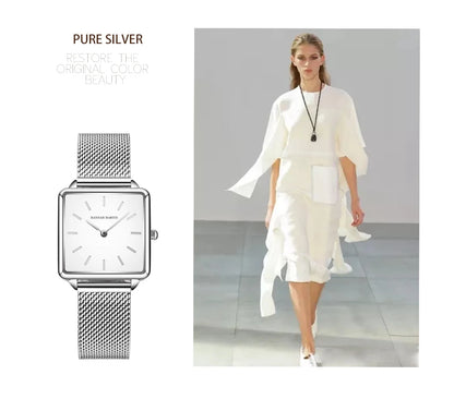 Simple Design Stainless Steel Strap Quartz Machine Core 3ATM Waterproof Wrist Watch Multifunctional Dropshipping Women's Watches