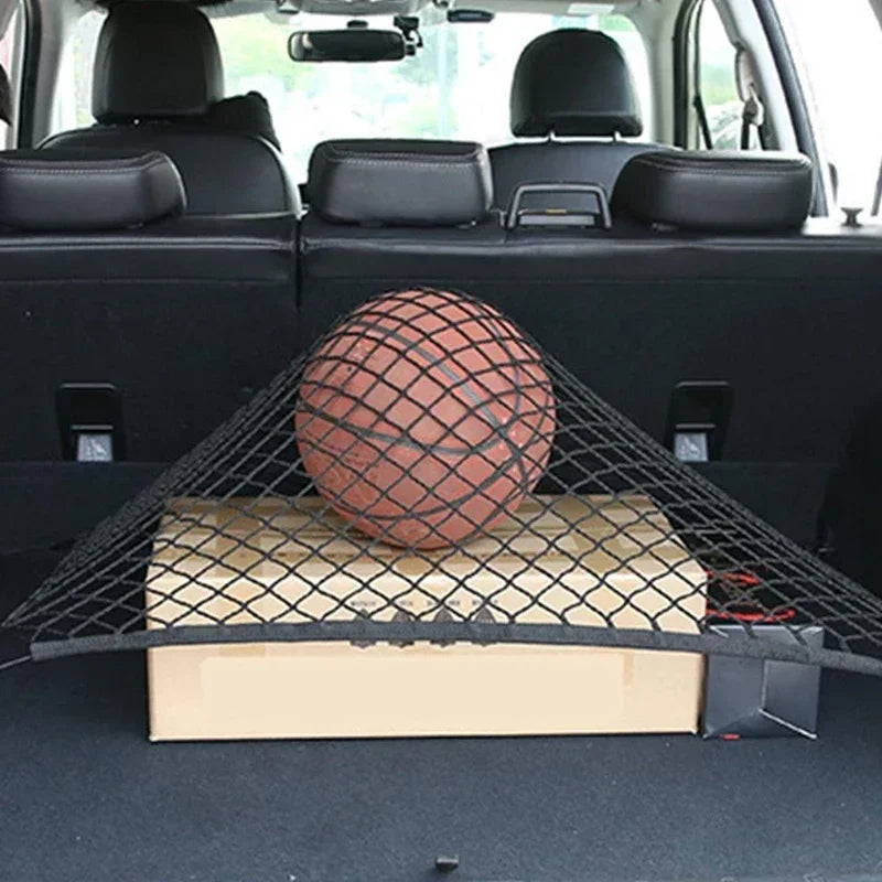 Car Trunk Net For Ford Mondeo Fusion MK5 2014~2022 2020 Pocket Trunk Nylon Elastic Mesh Car Net Holder Pocket Car Accessories