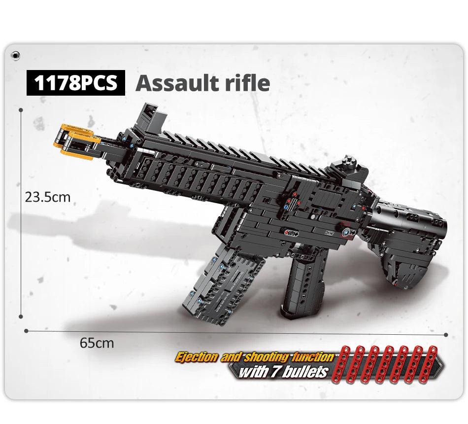 ZKZC WW2 Military Weapon Shotgun Sniper Rifle Assault Rifle Building Block City Police Pistol Brick Children Toys Gifts