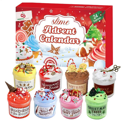 Christmas Holiday Slime Advent Calendar Christmas Countdown for Kids Toys 24 Day Toy Adventure Calendar Christmas New Year Gift