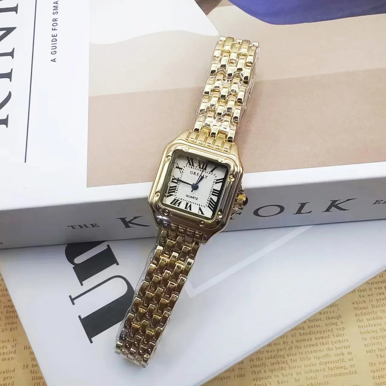 Luxury Fashion Square Women's Watches Brand Ladies Quartz Wristwatch Classic Silver Simple Femme Steel Band relogio feminino