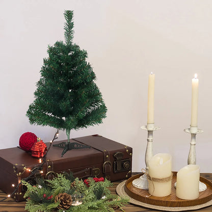 Christmas Tree Mini Christmas Artificial Pine Tree Decoration Supplies Encrypted Leaves Branches Portable Simple To Install Gift