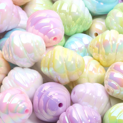 10pcs 15x17mm Macarons ABS Heart Spacer Beads Shiny Love Heart Acrylic Beads For Diy Jewelry Making Bracelet Necklace Earrings