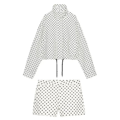 EtherealBe casual chic polka dot matching set - Tailored Crop