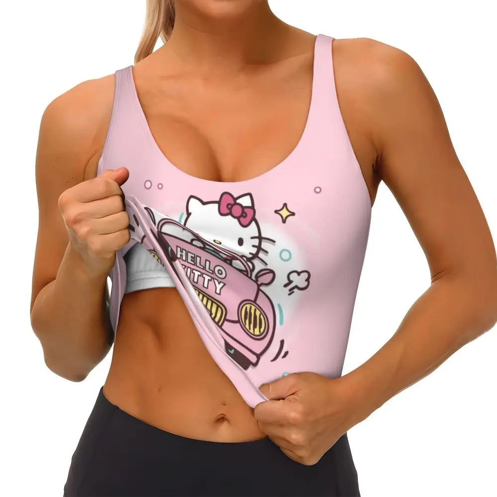 EtherealBe Hello Kitty Sports Bra for Women