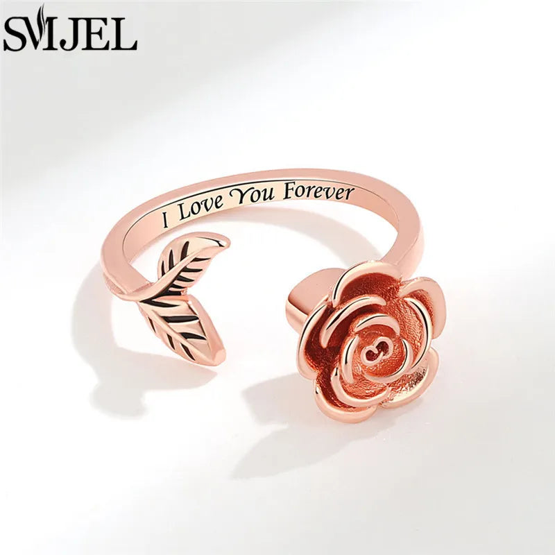 Vintage Dandelion Anxiety Ring Fidget Spinner Rings for Women Stackable Finger Ring Anti Stress Engagement Jewelry Rotate Gifts