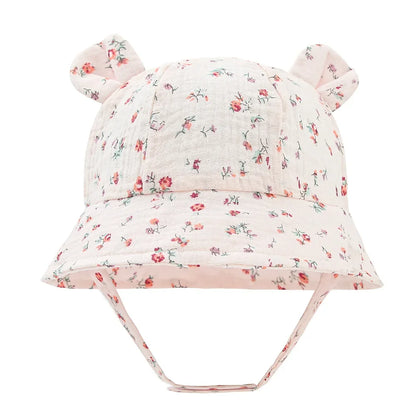 Spring Autumn Solid Color Soft Baby Bucket Hat Cotton Fisherman Hats Kids Summer Toddler Boy Girls Panama Sun Cap Children 0-12M