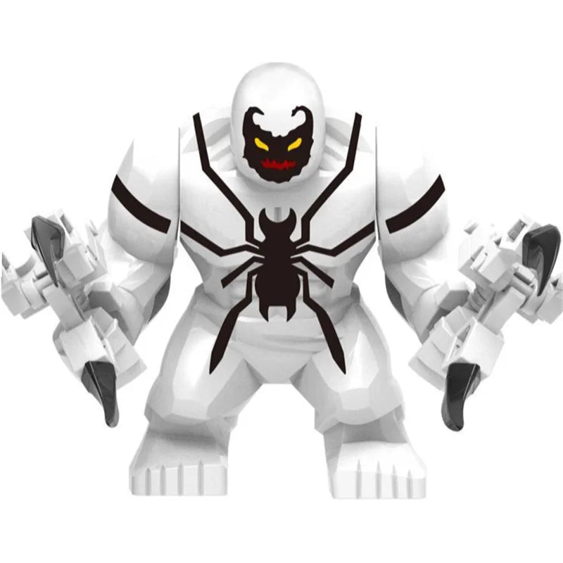 Building Blocks Marvel Transformation Figures Big Goblin Spiderman Iron Man Venom Captain Hawk Deadpool Technic Armor Gift Toys