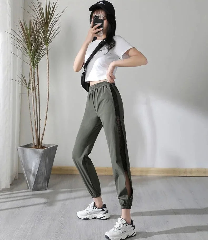Harem Clothes Sweatpants Female Pants Joggers Fitness Black Jogging Trousers for Women with Pockets Sports Aesthetic G Slacks