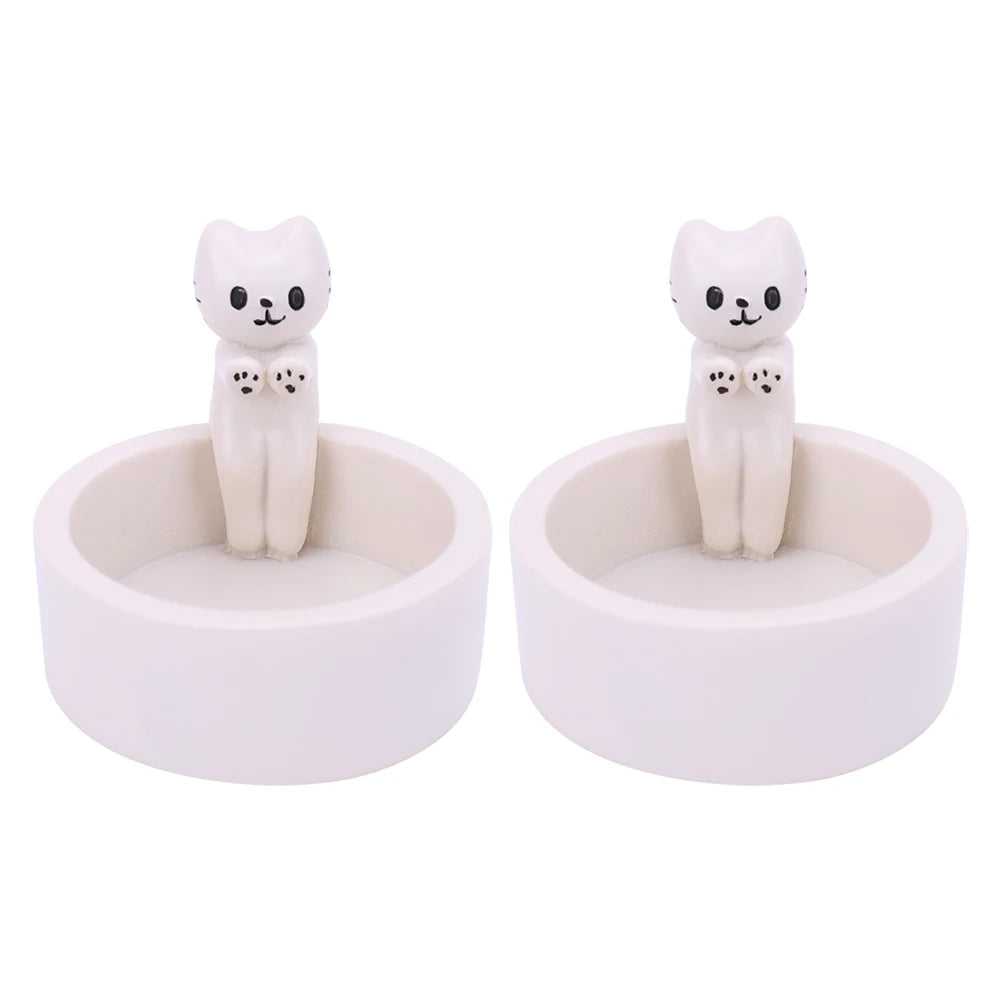 EtherealBe Cute Cat Tealight Holder for Home Decor