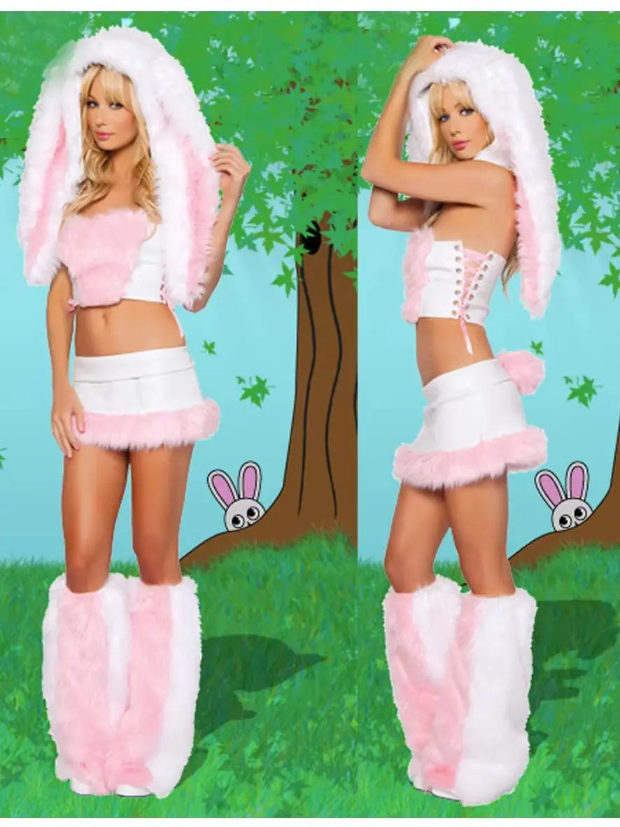 Sexy plush costume set for women with big tails, wolves, leopards, penguins, frogs, caterpillars, role-playing, winter Halloween