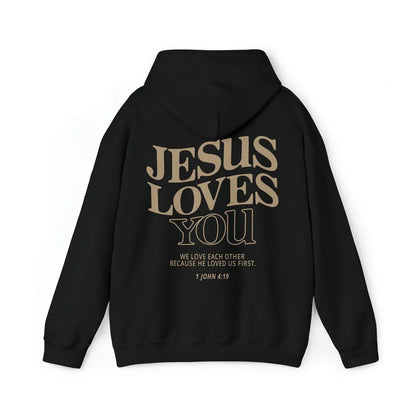 Jesus Loves You Print Hoodies for Women's Y2K Clothes Long Sleeve Fun Graphic Hooded Sweatshirts 2023 Fall Winter Pullover Tops