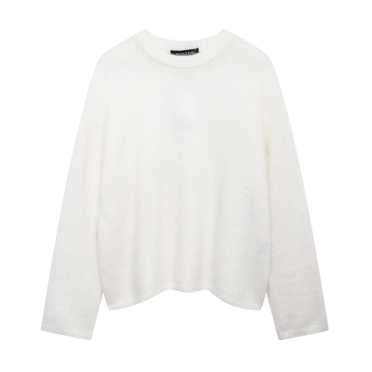 HH Autumn Sweater For Women Fashion Vintage Wine Red Knitted Pullover Long Sleeve O Neck Sweatshirt High Street Knitwear Top