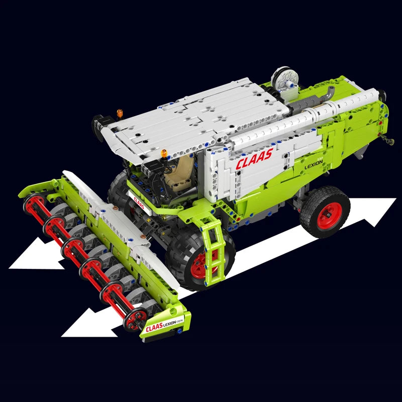 Mould King 17014 Technical Car Building Block The Remote Control Harvester Model Assembly Truck Bricks Toys Kids Christmas Gift