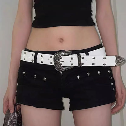 Heavy Retro Rivet Belt Women's Fashion Personality High-End With Jeans 2024 New Belt Trend