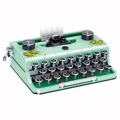 820PCS Typewriter Building Blocks Classic Creative Ideas Machine Retro Micro Building Blocks Toy For Adults Kid Holiday Gifts