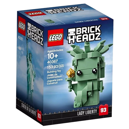 Lego Block Square Head Series 40367 40378 40421 40443 Statue of Liberty Square Children's Toy Gifts