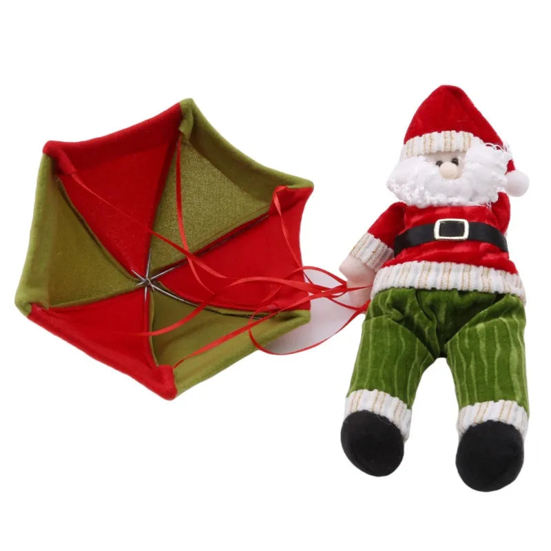 2024 Christmas Santa Claus Smowman Hanging Ceiling Decorations Parachute New Year  Pendant Christmas Home Decoration Supplies