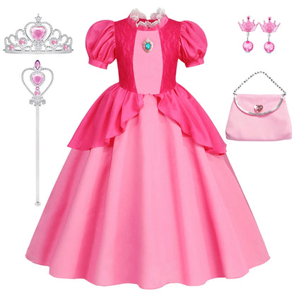 EtherealBe Peach Princess Halloween Costume for Kids