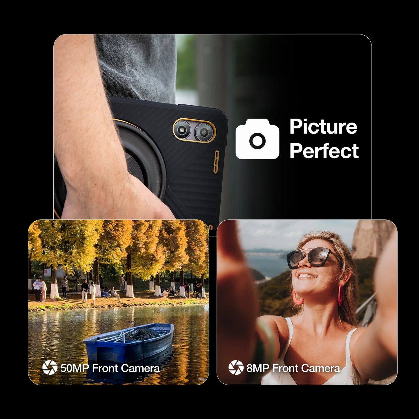 AGM P2 Active 11" FHD Rugged Tablet, IP68 Waterproof/Dustproof, 8GB RAM+256GB, Android 14, G99, Widevine L1 P2W Durable Pad