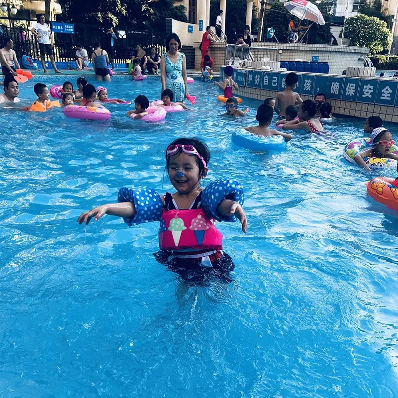 Kids Pool Floats Baby Swimming Vest Foam Armbands Buoy for Infants Better than Inflatable Rings for Learning to Swim