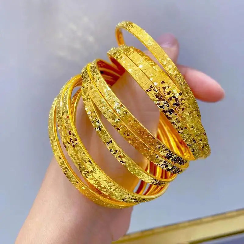 Pure Gold Color Sunflower Jewelry Set for Women Bracelet Pendant Necklaces Shiny Exquisite Jewelry Set Gift for Women