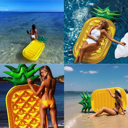 2022 Iatable Pineapple Giant Pool Floats Swimming Ring Summer Large Float Raft Pool Accessories Air Mattress Beach Pool Toys