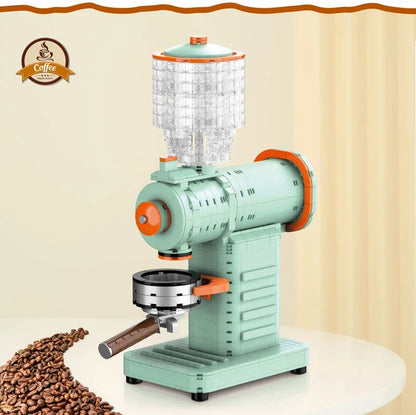 Classic Creative Coffee Machine Mini Diamond Model Building Blocks  City Friend Bricks Toys for Kids Adult Gifts