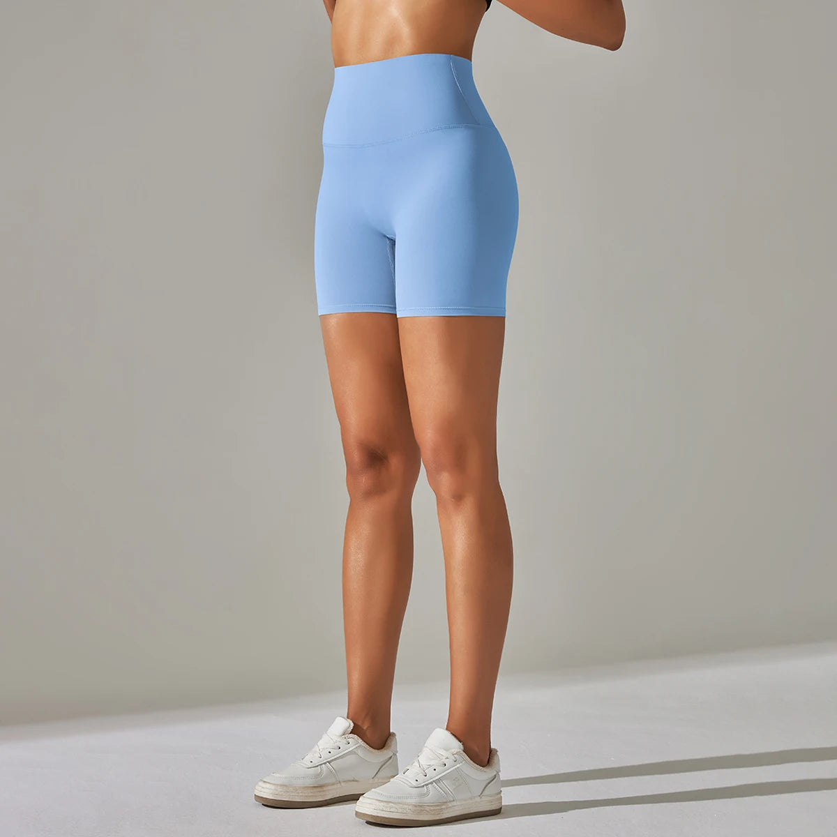 Summer Women Yoga Shorts Naked Feel Sports Shorts  Fitness Tights High Waist Gmy Running Push Up Clothes Workout Cycling Shorts