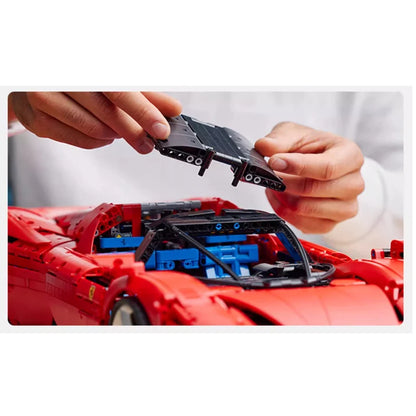 3778PCS Technical Daytona SP3 Supercar Model Building Blocks Sport Car Toys for Kids Boyfriend Birthday Gifts Compatible 42143