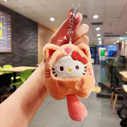Squeaky Catfish Keychain, Anime Sound Toy with Creative Round Corner and Rolled Edge Design, Christmas Gift, Crossbody Bag