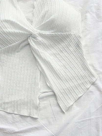 Spring and summer fashion new elegant solid color versatile halter vest single piece