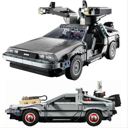 LEGO 10300 DeLorean Back to the Future Time DMC-12 Machine Sport Car Building Blocks Fit Bricks Toys for Kids Chritmas Gift Set