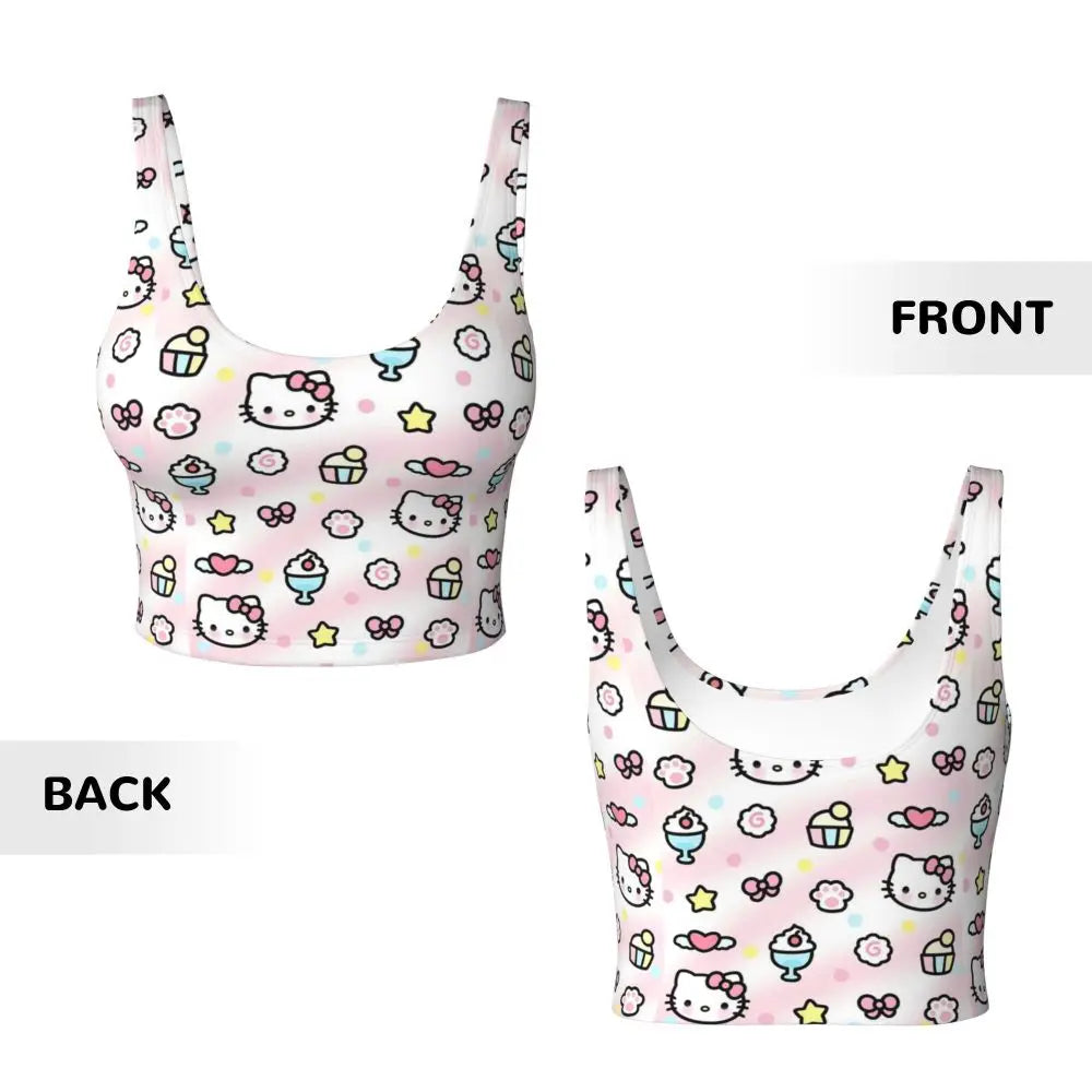 EtherealBe Hello Kitty Sports Bra for Women