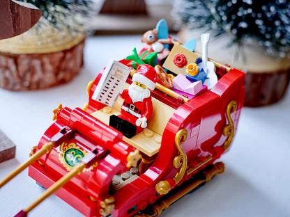 LEGO 40499 Santa's Reindeer Sled Vehicle for Boys and Girls - Educational Building Block Christmas Gift