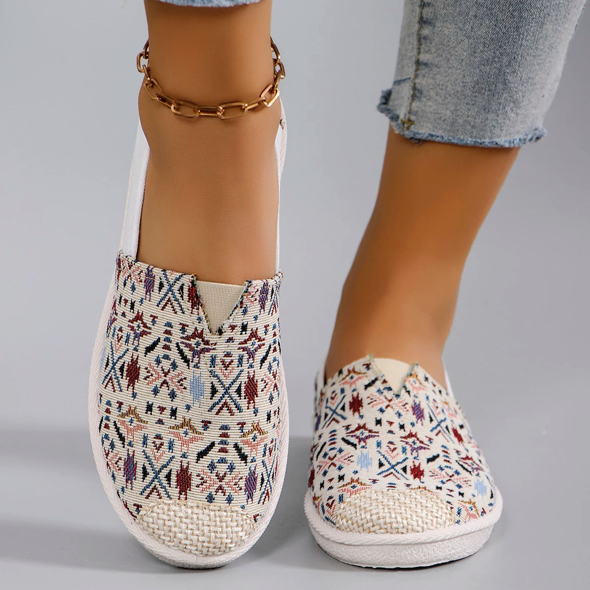 Spring new women's sports shoes, fashionable, breathable, lightweight, non-slip, wear-resistant, casual sports shoes, flat shoes