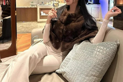 Winter Jacket Woman New in Coats 2025 Autumn and Winter New Short Coat Fur Coat Women's Versatile Short Shawl Fur Blouson