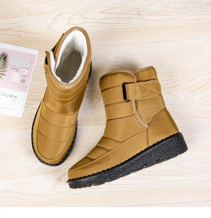 Waterproof Winter Boots for Women 2025 New Faux Fur Long Plush Snow Boots Woman Platform Shoes Warm Cotton Couples Ankle Boots