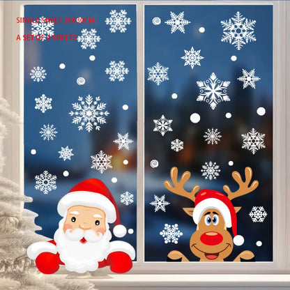 Christmas Window Sticker Merry Christmas Decorations For Home 2025 Cristmas Ornament Xmas Navidad Natal Gifts New Year 2026