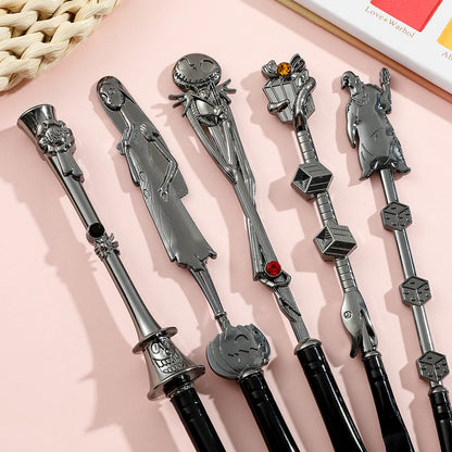 5pcs/set The Nightmare Before Christmas Makeup Brushes Movie Makeup Brush Set for Women Girls Halloween Gift Anime Makeup
