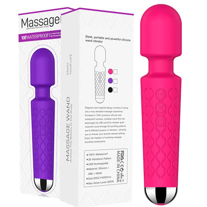 Portable Electric Massage Stick with 8 Adjustable 20 Modes, Suitable for The Back/Neck/Legs/Waist, Relieving Fatigue
