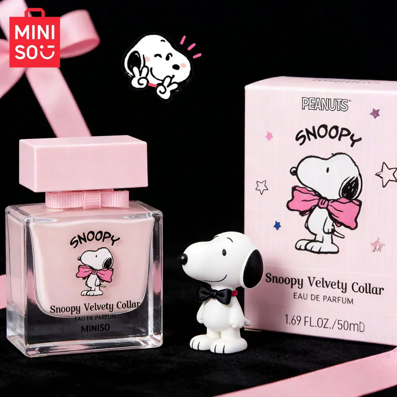 MINISO & SNOOPY Women Perfume Original Luxury Floral Fragrance For Woman Spray 50ML Girl Birthday Present Children Gift