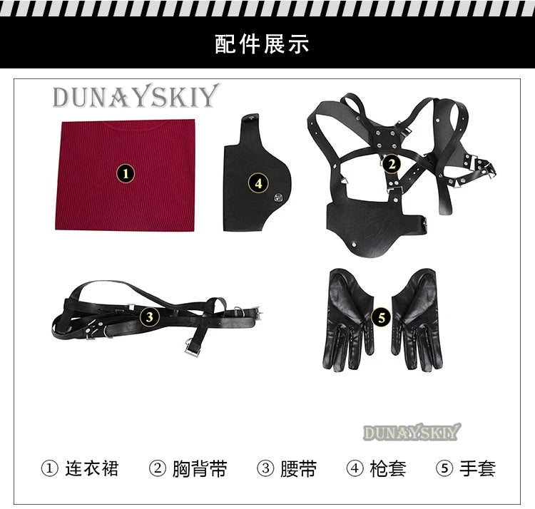 EtherealBe Resident Evil Ada Wong Cosplay Costume Set