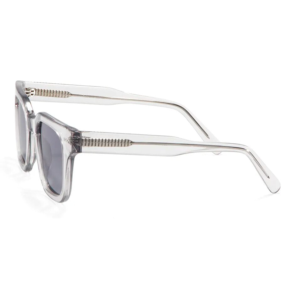 Chim 004 Designer Black Acetate Large Sunglasses For Men Women'S Polarized Square Frame Eyewear Flat UV400 Protection Shades