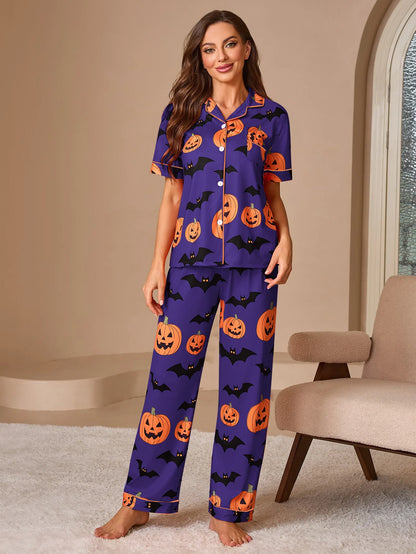 Women's Pajamas Set Pijama Pajama Sets Sleepwear Women's Home Clothes Woman Halloween Womens Suit Sleep Lounge Underwear